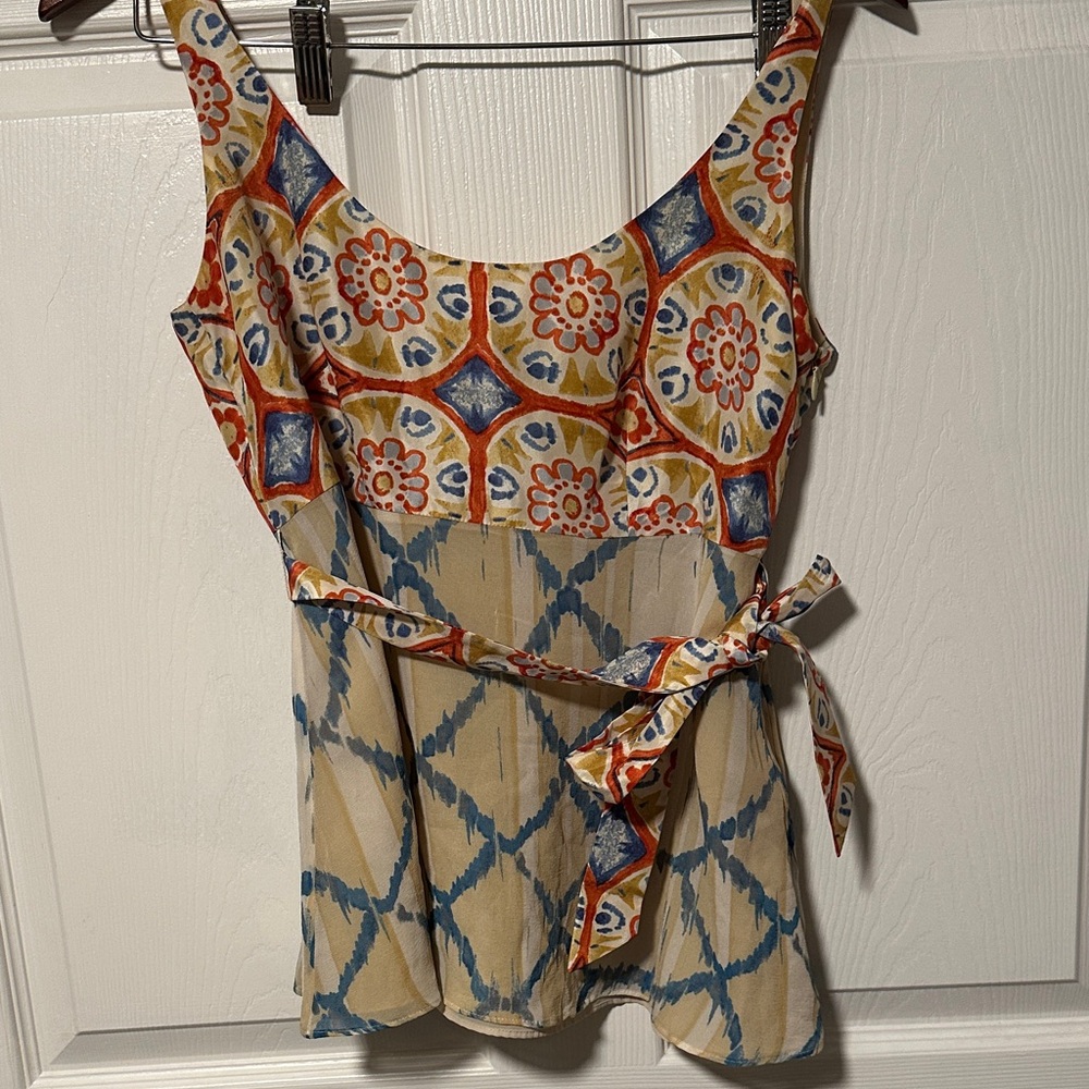 Banana Republic Multicolor Patterned Blouse Y2K vintage 4 S